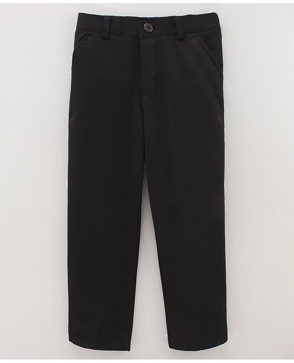 Babyhug Full Sleeves Party Suit With Waistcoat & Bow- Grey Black