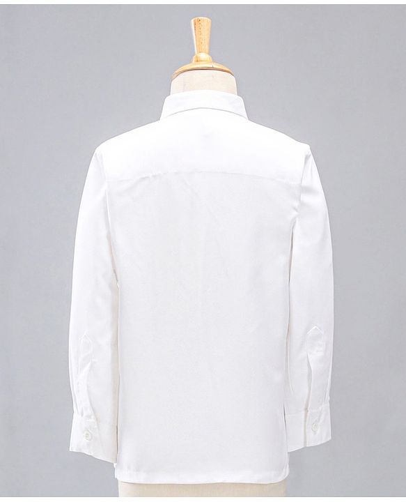 Babyhug Full Sleeves Party Suit With Bow - Grey