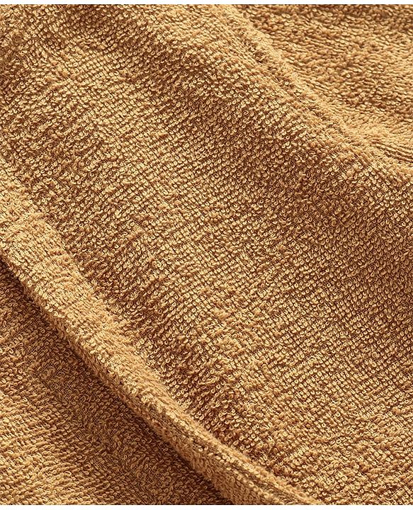Babyhug 3/4th Sleeves Animal Hooded Bath Robe - Brown