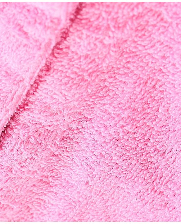 Babyhug 3/4th Sleeves Crown Bathrobe - Pink