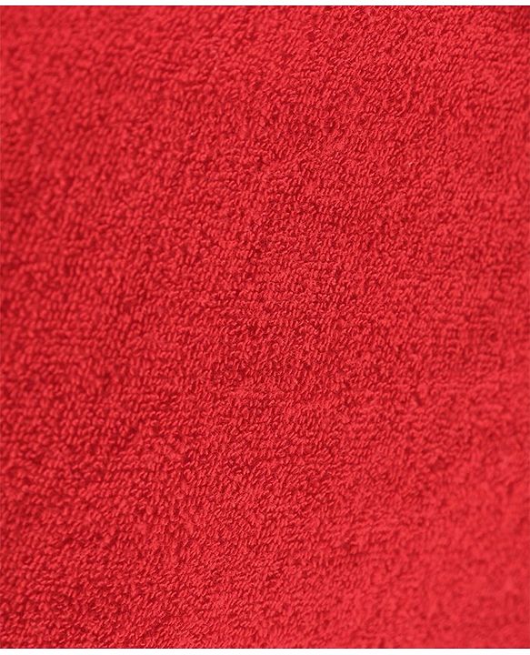 Babyhug 3/4th Sleeve Bathrobe With Hood And Embroidery - Red