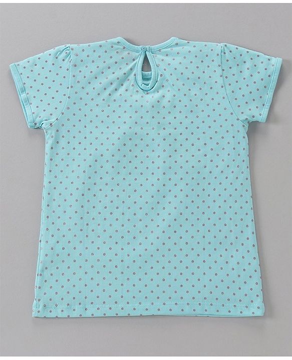 Babyhug Cotton Short Sleeves Floral Print Tees Pack of 3 - Blue