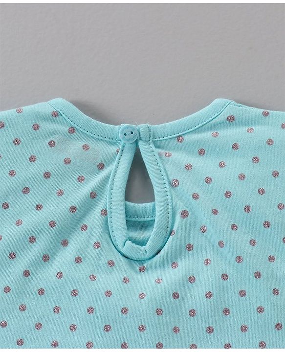 Babyhug Cotton Short Sleeves Floral Print Tees Pack of 3 - Blue