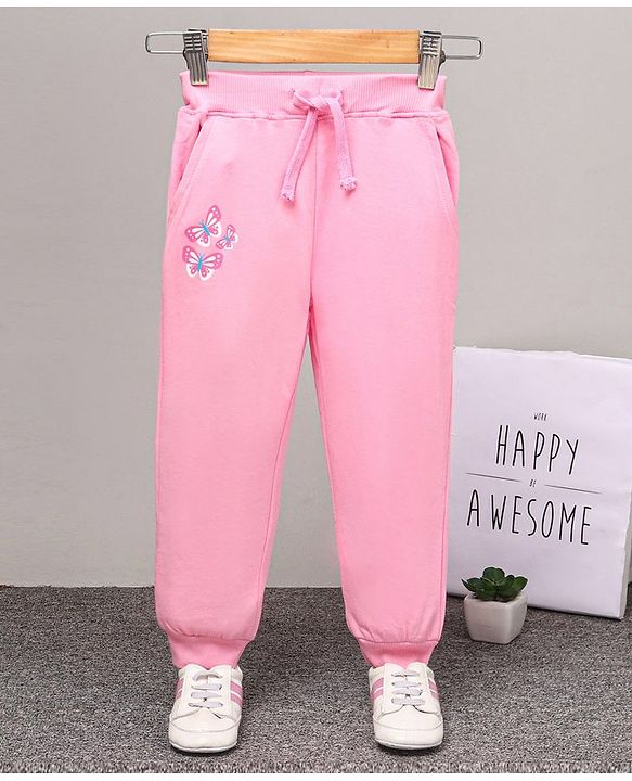 Babyhug Full Length Lounge Pant - Pink