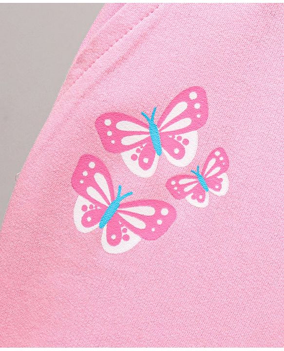 Babyhug Full Length Lounge Pant - Pink