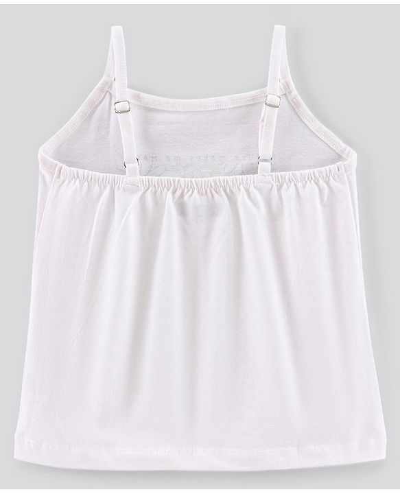 Pine Kids Singlet Sleeves Biowashed Tops Heart & Floral Print Pack Of 2 - Orange White