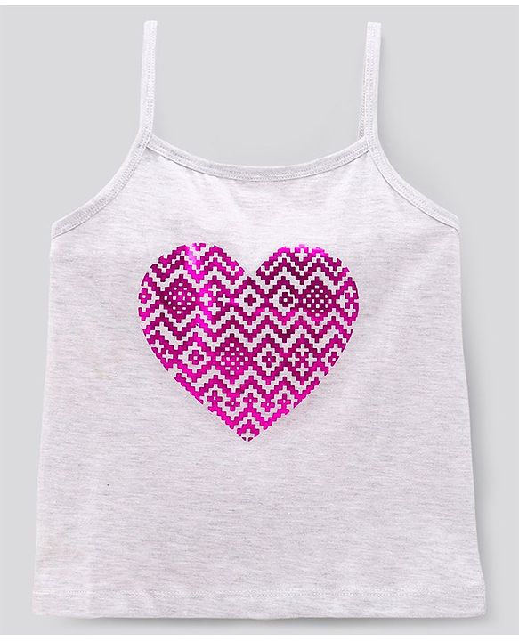Pine Kids Singlet Sleeves Bio Washed T-Shirt Geometric Print Pack of 2 - Grey Yellow