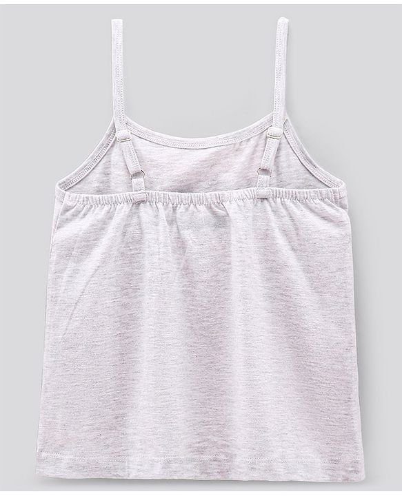 Pine Kids Singlet Sleeves Bio Washed T-Shirt Geometric Print Pack of 2 - Grey Yellow