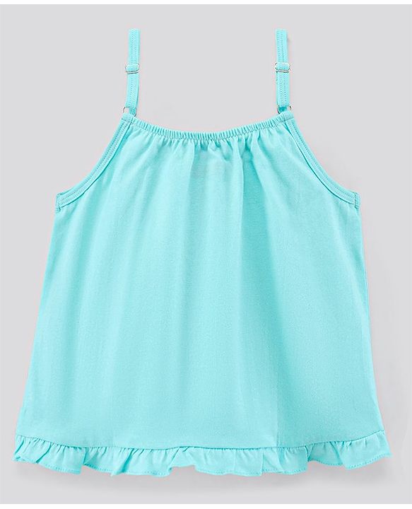 Pine Kids Cotton Sleeveless Tops Printed Pack of 2 - Purple Blue