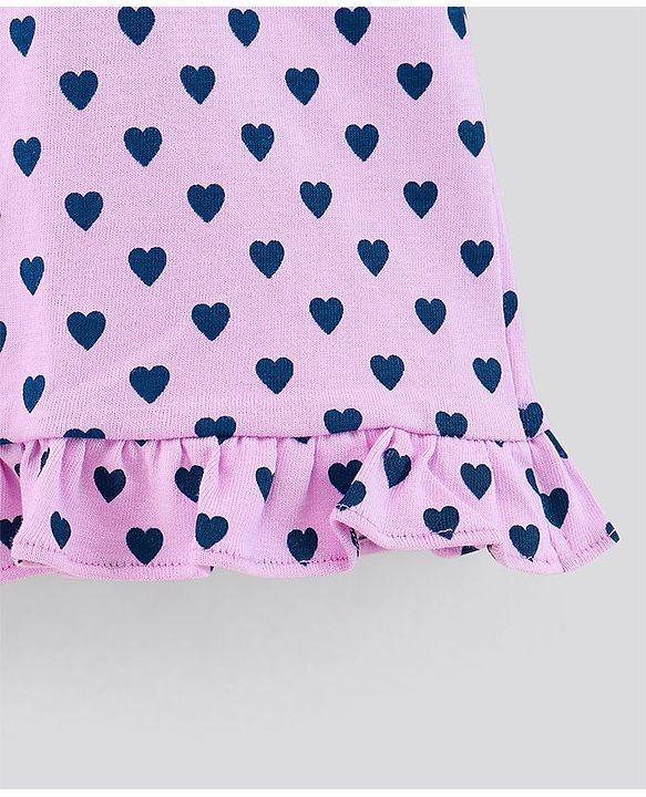 Pine Kids Cotton Sleeveless Tops Printed Pack of 2 - Purple Blue