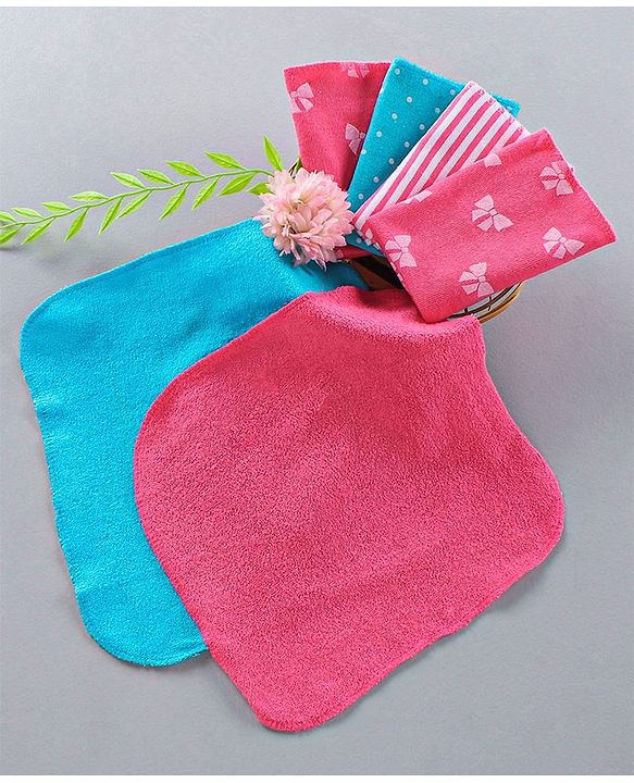 Babyhug Wash cloth Pack of 6 - Multicolor