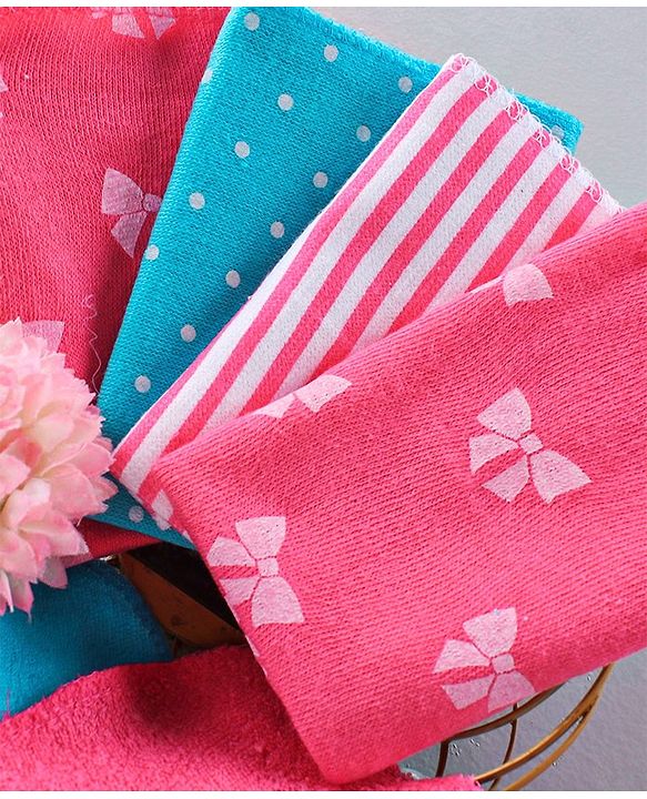 Babyhug Wash cloth Pack of 6 - Multicolor