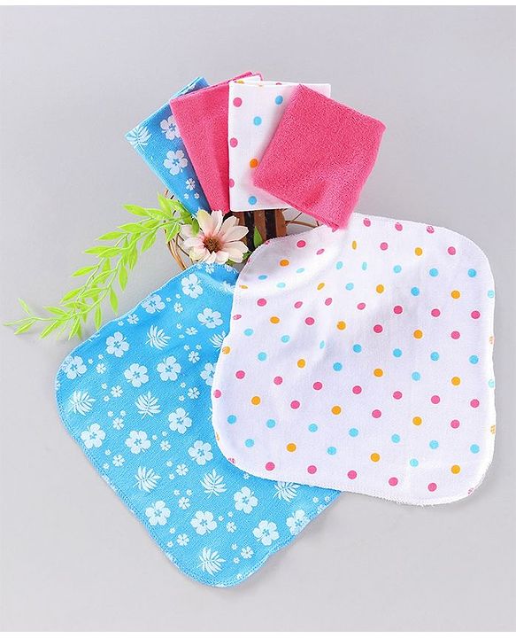 Babyhug Wash cloth Pack of 6 - Multicolor