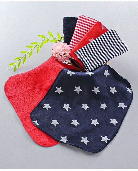 Babyhug Wash cloth Pack of 6 - Multicolor
