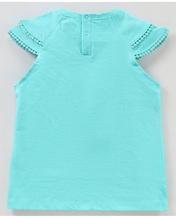 Babyhug Short Sleeves Top Bird Print - Blue