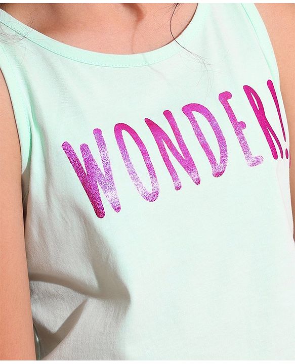 Pine Kids Sleeveless Top & Skirt Set Wonder Print - Pink Blue