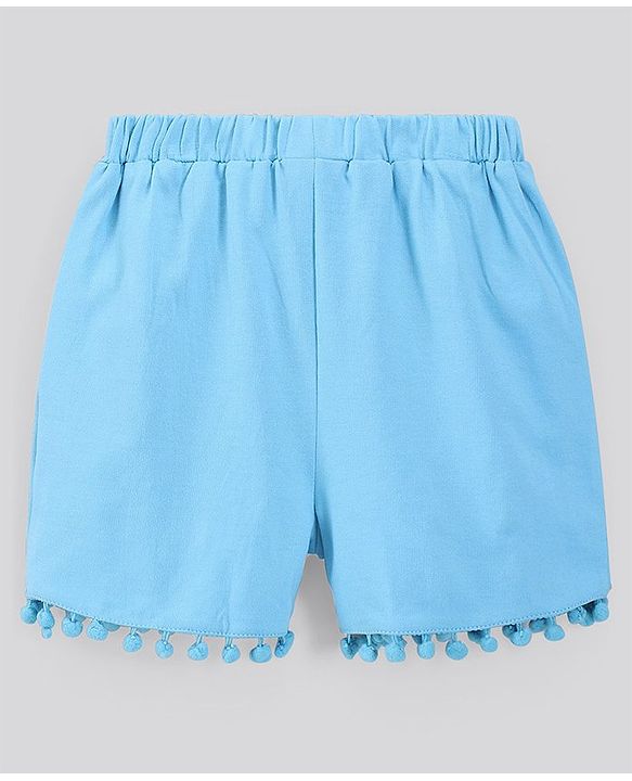Pine Kids Half Sleeves Tee & Shorts Set Polka Dot Print - Pink Blue