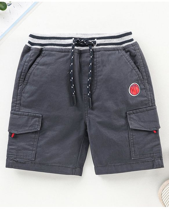 Babyhug Knee Length Shorts - Navy Blue