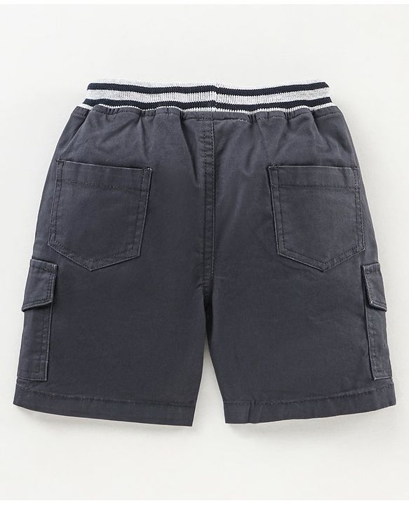 Babyhug Knee Length Shorts - Navy Blue