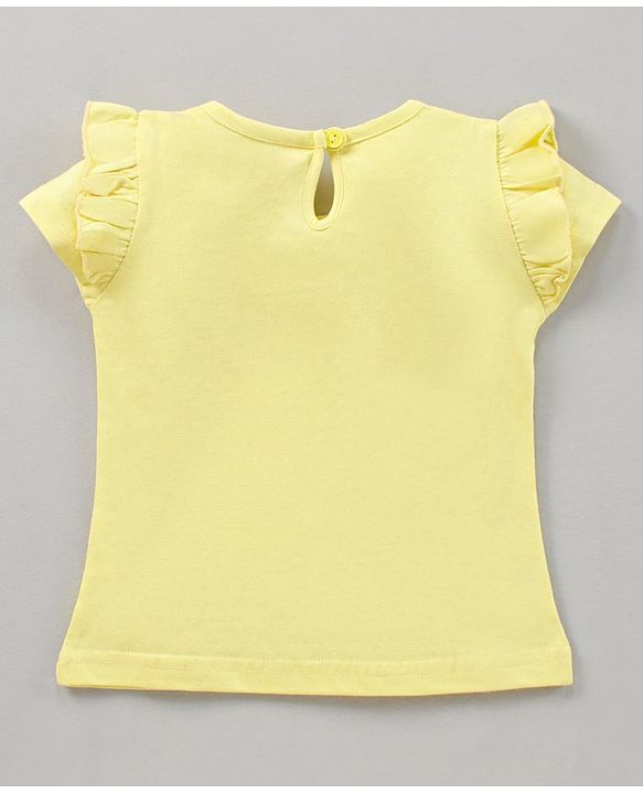 BABYHUG GIRL'S PACK OF 3 HALF SLEEVES TEE WITH GRAPHICS & FRILL DETAILING