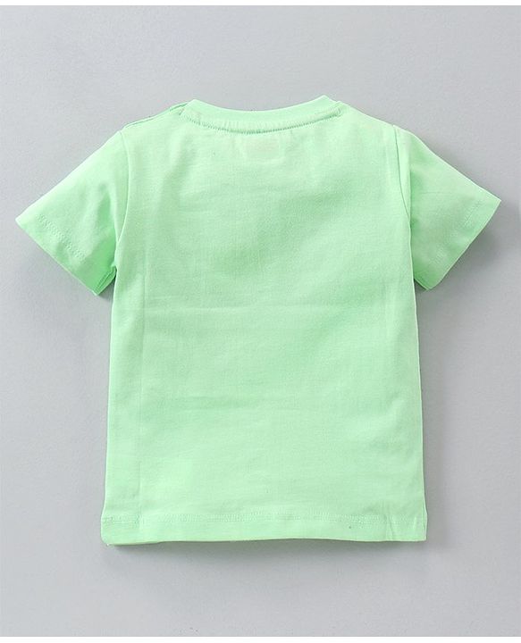 Babyhug Half Sleeves Printed T-Shirts Pack Of 3 - Yellow Green White