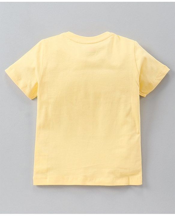 Babyhug Half Sleeves Printed T-Shirts Pack Of 3 - Yellow Green White