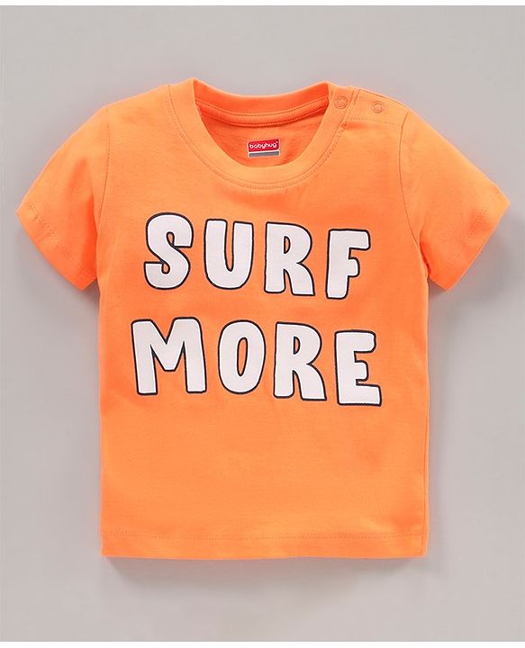 Babyhug Half Sleeves Printed T-Shirts Pack Of 3 - Blue Orange White