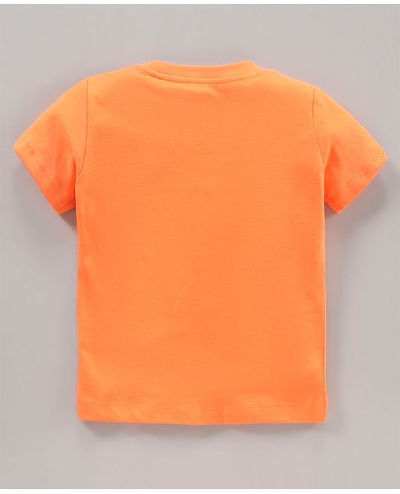 Babyhug Half Sleeves Printed T-Shirts Pack Of 3 - Blue Orange White