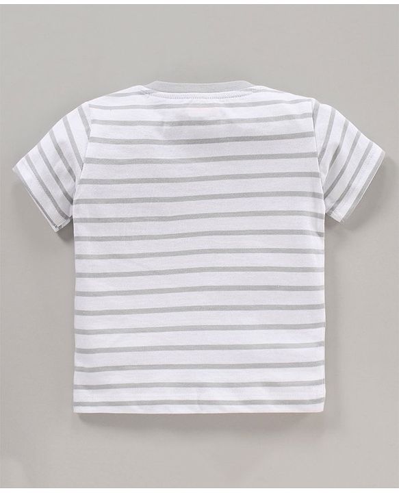 Babyhug Half Sleeves Printed T-Shirts Pack Of 3 - Blue Orange White