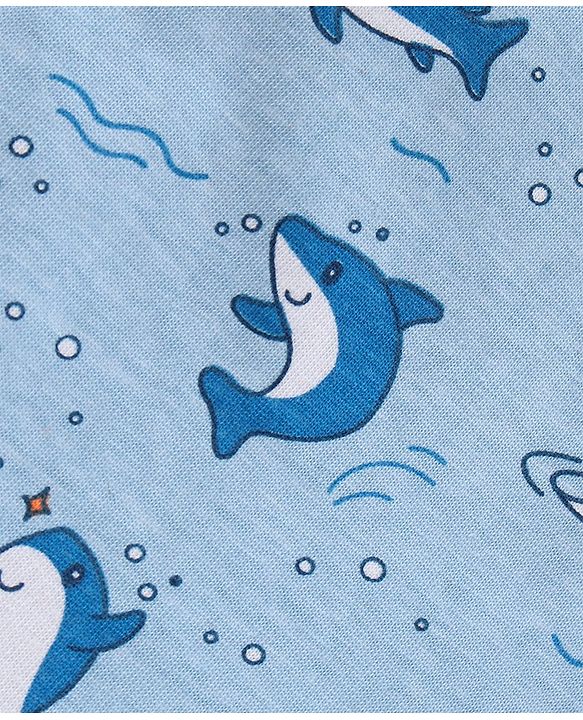 Babyhug Half Sleeves Printed T-Shirts Pack Of 3 - Blue Orange White