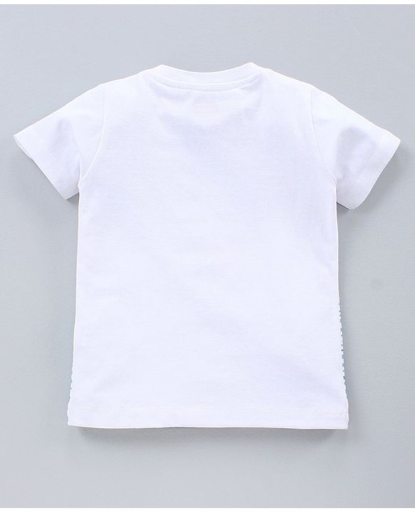 Babyhug Half Sleeves T-Shirts Multi Print Pack of 3 - White Green Orange
