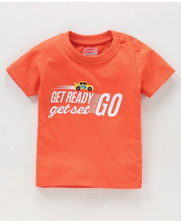 Babyhug Half Sleeves Printed & Striped T-shirts Pack of 3 - Multicolor