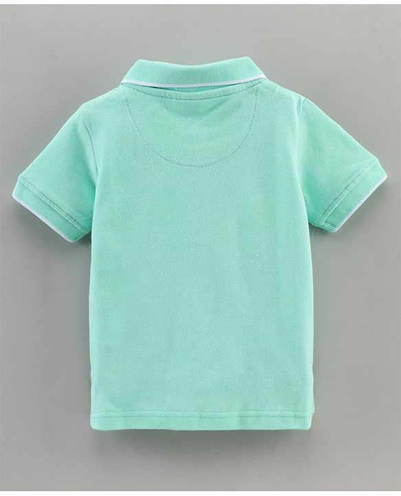 Babyhug Half Sleeves Polo T-Shirt - Blue