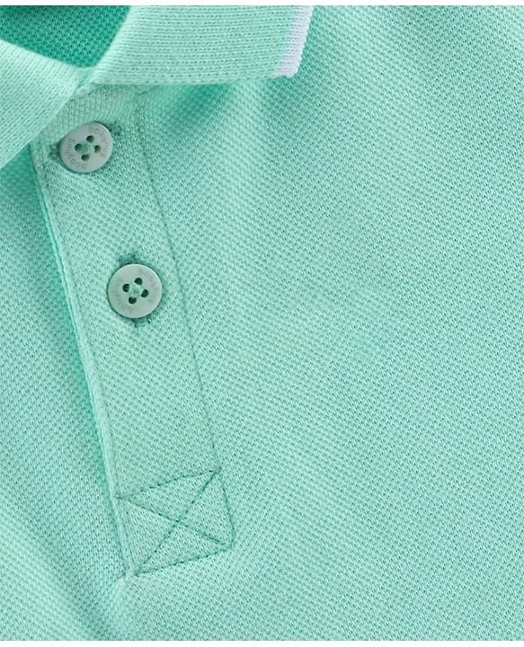 Babyhug Half Sleeves Polo T-Shirt - Blue