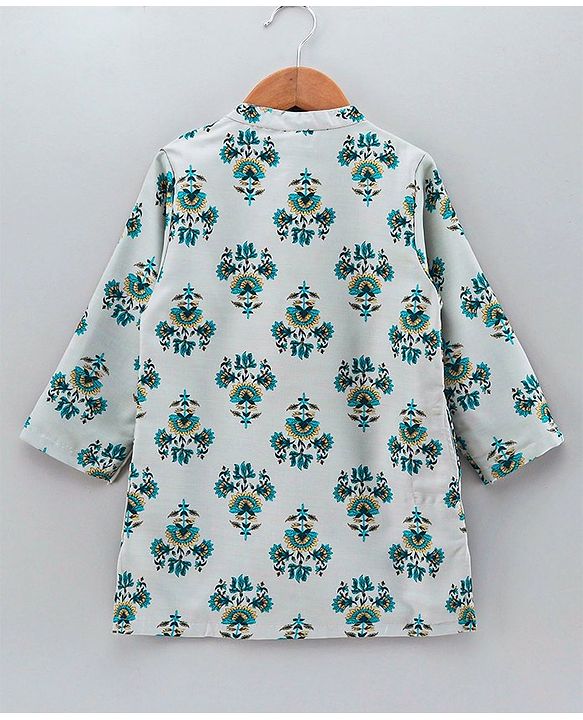 Babyhug Full Sleeve Kurta Payjama Set - Ecru