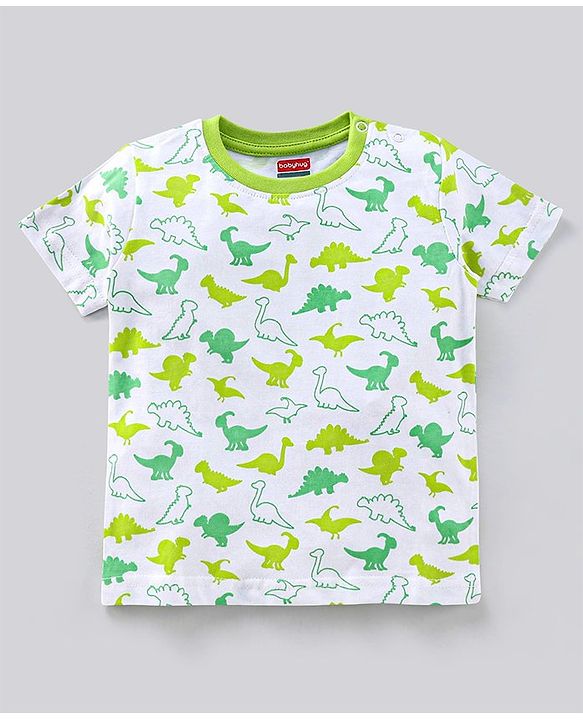 Babyhug Half Sleeves T-Shirts Multi Print Pack Of 5 - Multicolour