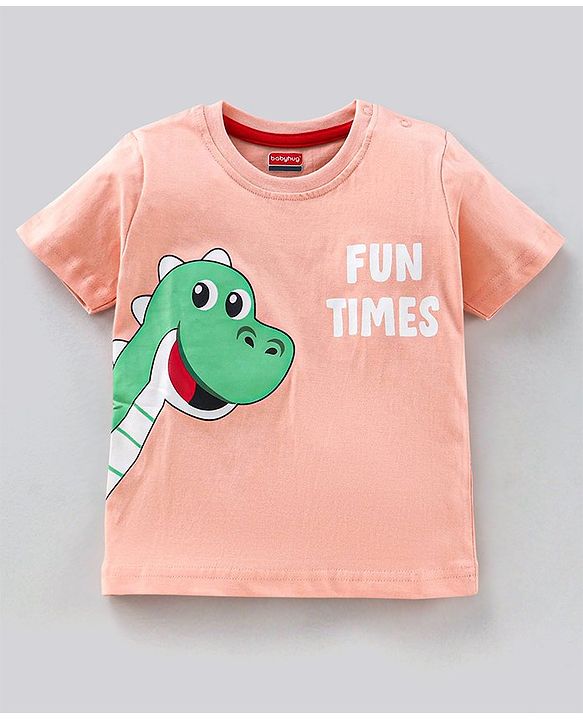 Babyhug Half Sleeves T-Shirts Multi Print Pack Of 5 - Multicolour