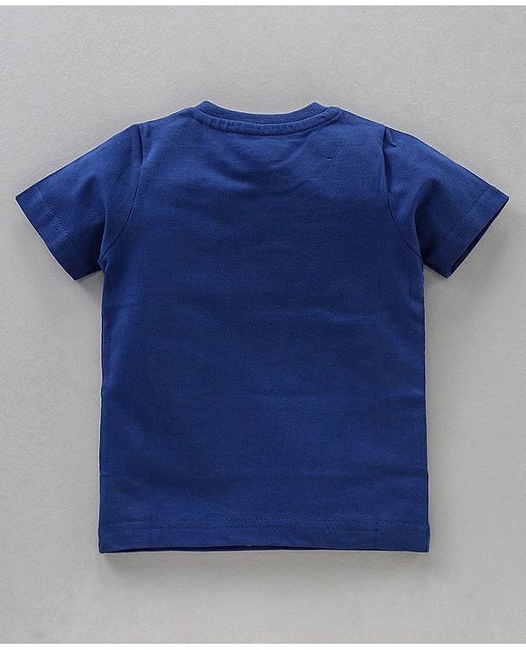 Babyhug Half Sleeves T-Shirts Multi Print Pack Of 3 - Blue