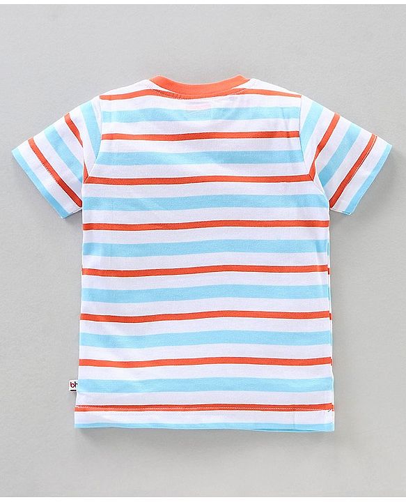 Babyhug Half Sleeves T-Shirts Multi Print Pack Of 3 - Blue