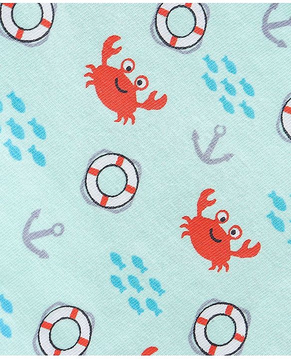 Babyhug Half Sleeves T-Shirts Multi Print Pack Of 3 - Blue