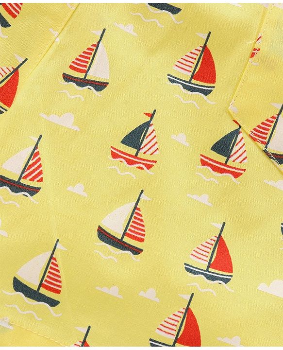 Babyhug Cotton Woven Boxers Printed Pack of 3- Multicolor