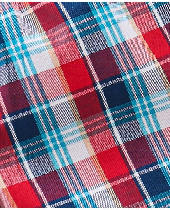 Babyhug Cotton Boxers Multi Print & Checked Pack Of 3 - Multicolour
