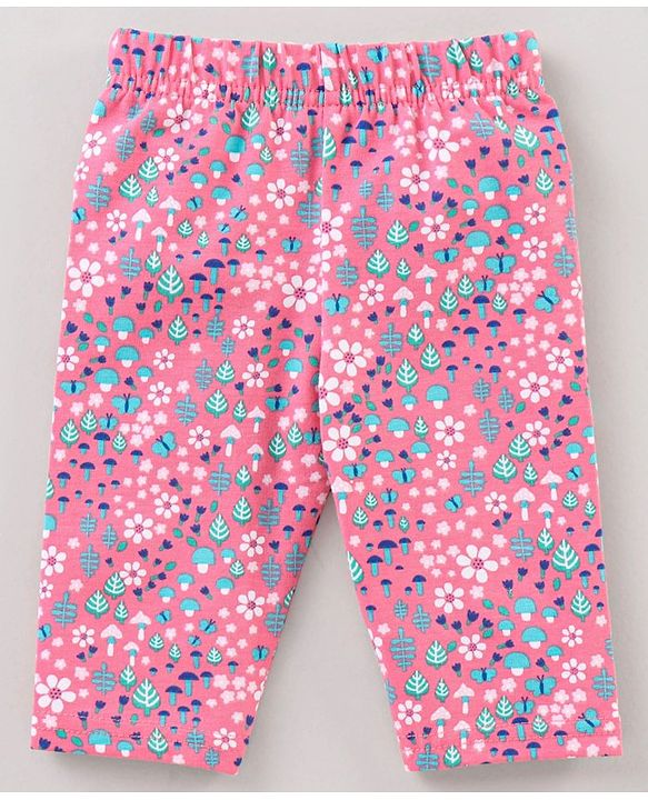 Babyhug 3/4th Lycra Leggings Printed Pack Of 3 - Multicolor