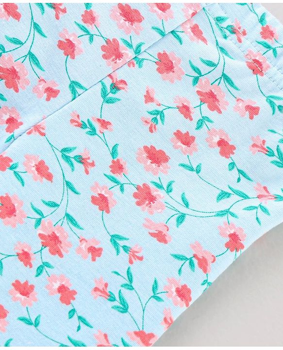 Babyhug 3/4th Lycra Leggings Printed Pack Of 3 - Multicolor