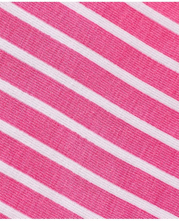 Babyhug Three Fourth Length Lycra Leggings Polka Dots And Stripes Print Pack Of 3 - Blue Pink