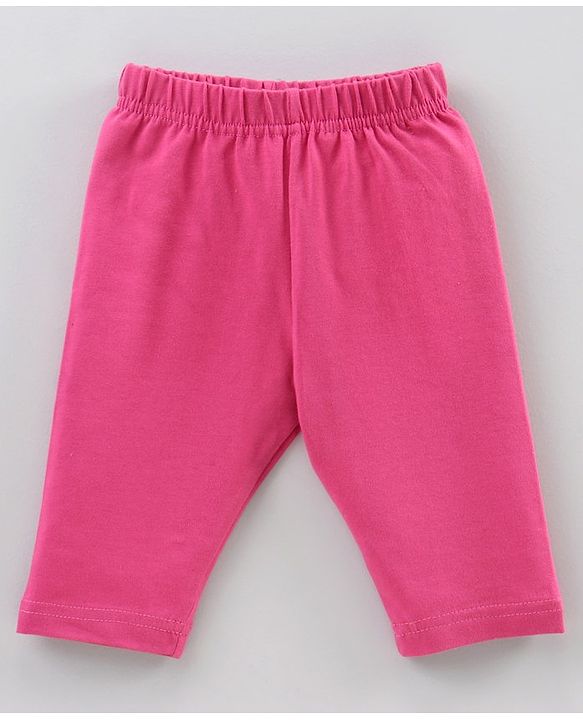 Babyhug Three Fourth Length Lycra Leggings Pack of 3 - Multicolor