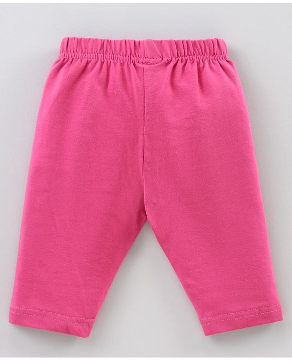Babyhug Three Fourth Length Lycra Leggings Pack of 3 - Multicolor