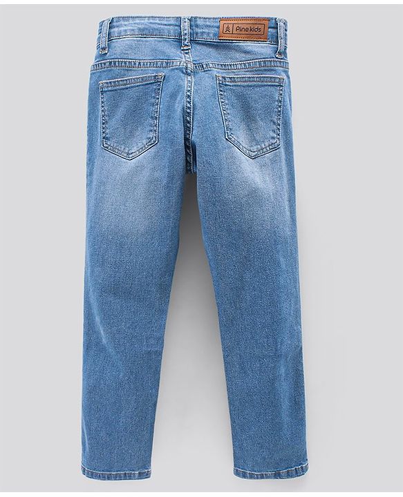 Pine Kids Full Length Enzyme Wash Jeans - Blue