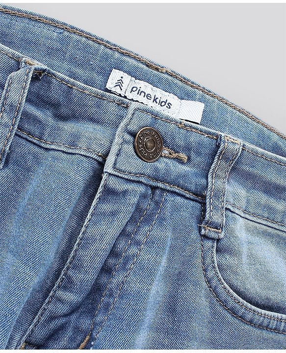 Pine Kids Full Length Enzyme Wash Jeans - Blue