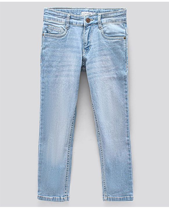 Pine Kids Full Length Enzyme Wash Jeans - Light Blue